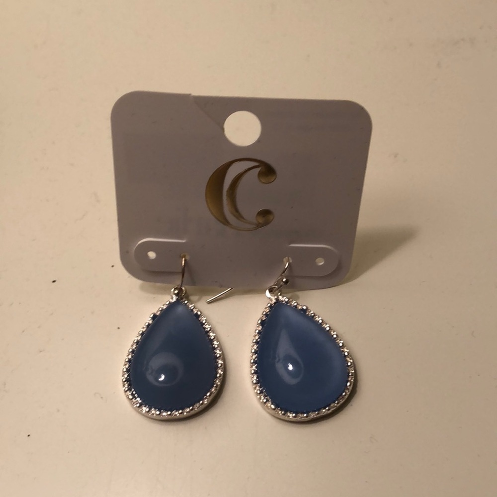 Baby Blue Teardrop Earrings